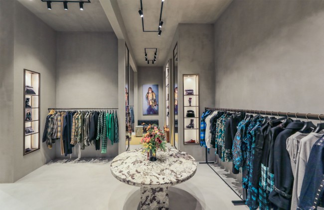 winkelinrichting, Dries Van Noten, Shanghai, interieurarchitect, mode, decoratie, inrichting