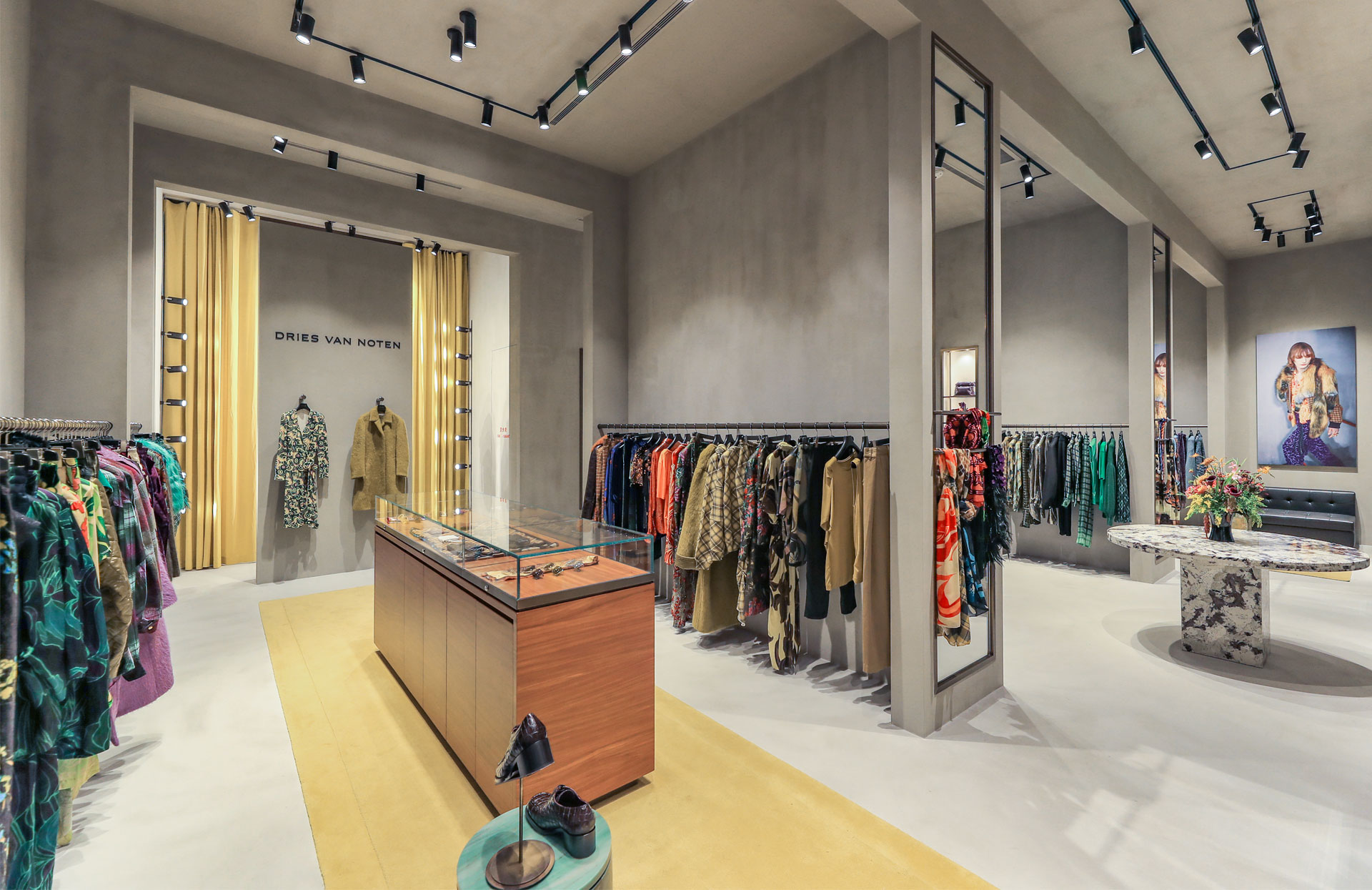 winkelinrichting, Dries Van Noten, Shanghai, interieurarchitect, mode, decoratie, inrichting