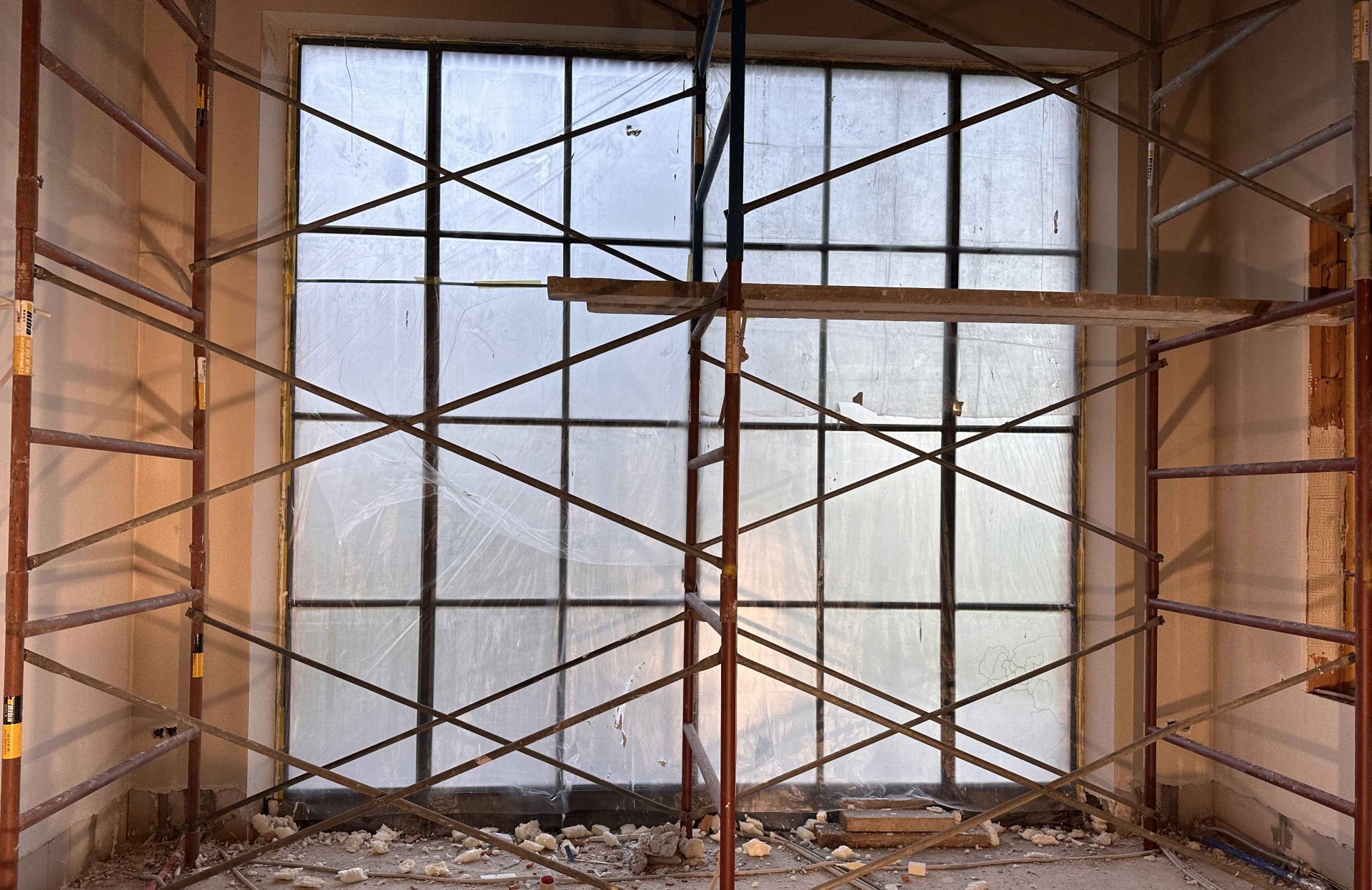 Fondatie, Lene Van Look, interieurarchitect, zwembadhuis project - Werf